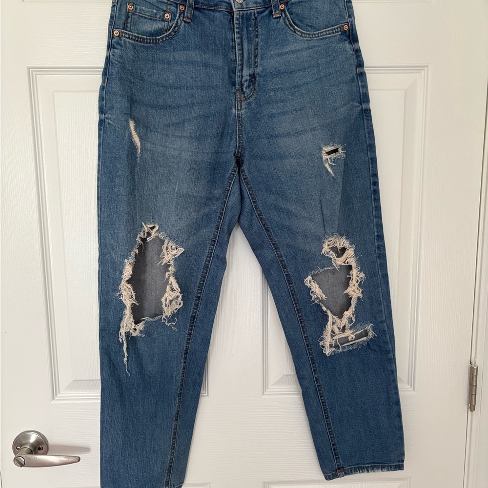 Distressed Blue Women's Jeans